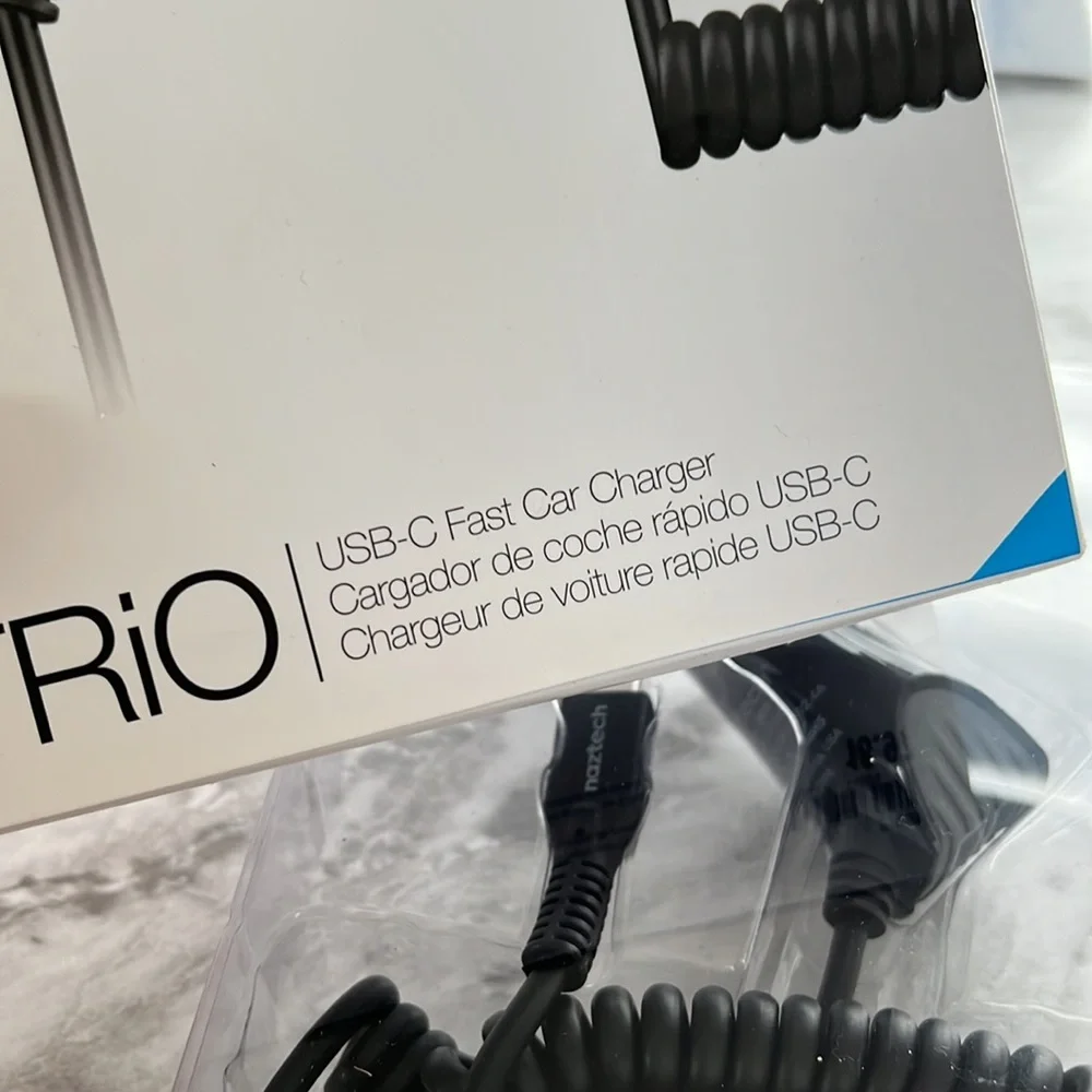 NEW Naztech trio USB-C fast car charger